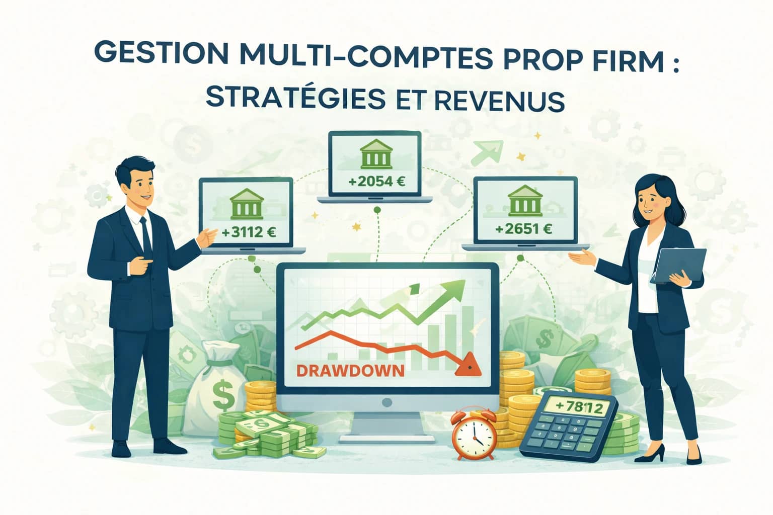 Image de couverture : Gestion Multi-Comptes Prop Firm : Stratégies et Revenus
