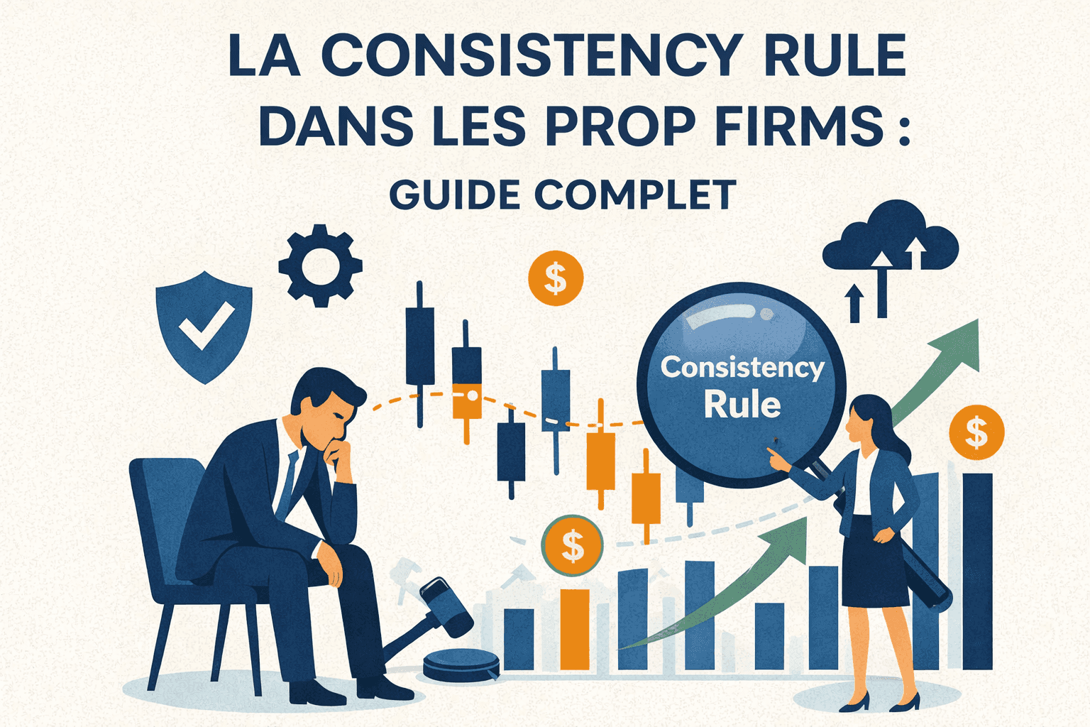 Image de couverture : La consistency rule dans les prop firms : guide complet 2026