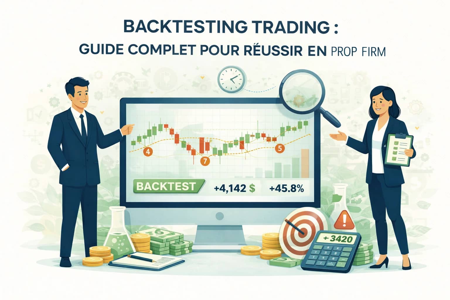 Image de couverture : Backtesting Trading : Guide Complet pour Réussir en Prop Firm (2026)