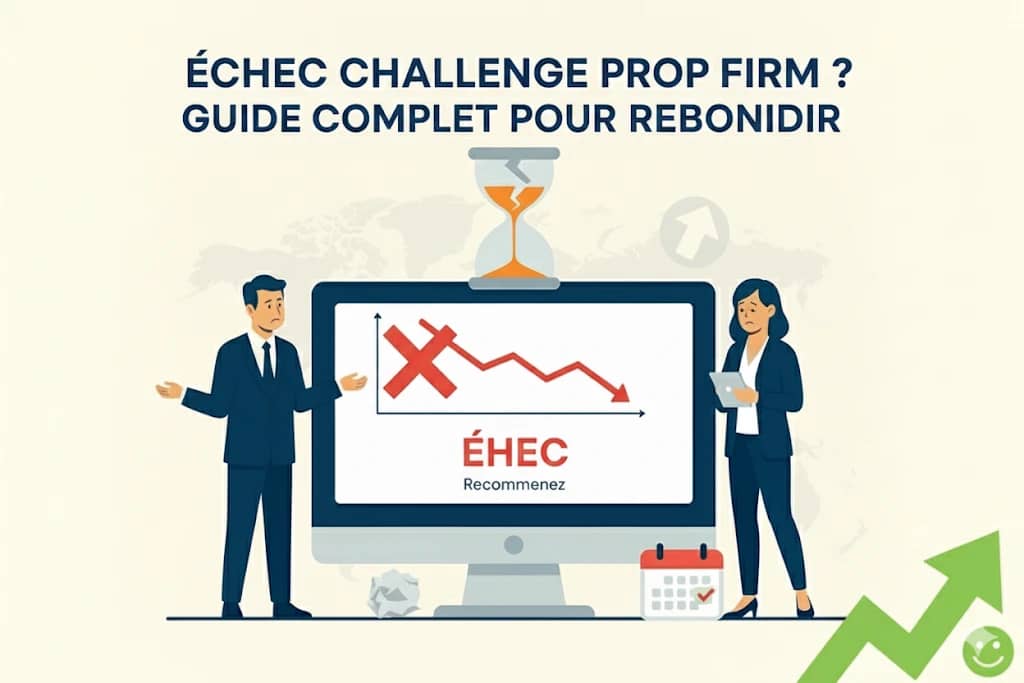 Image de couverture : Échec Challenge Prop Firm ? Guide Complet pour Rebondir (2026)