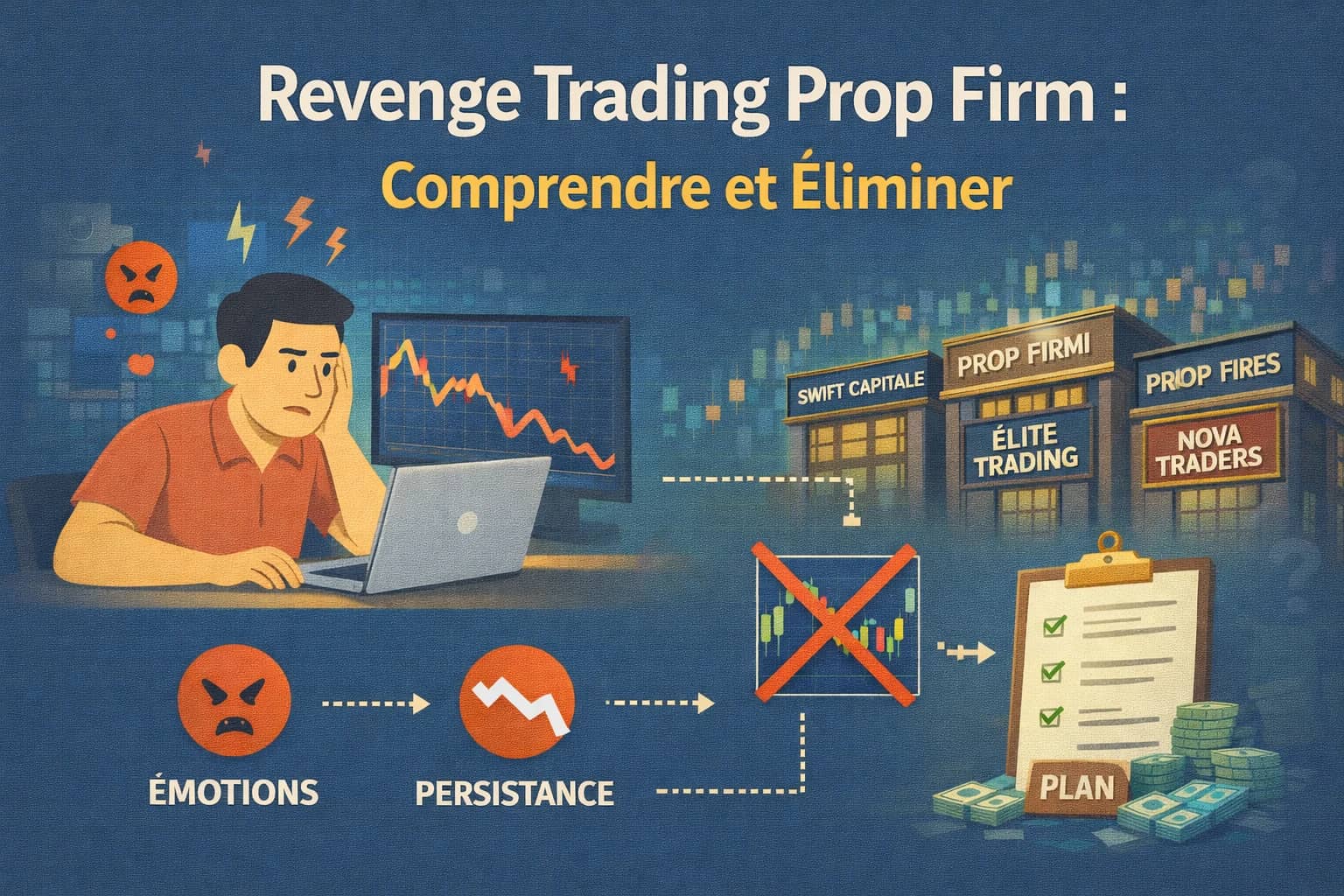 Image de couverture : Revenge Trading Prop Firm : Comprendre et Éliminer (2026)