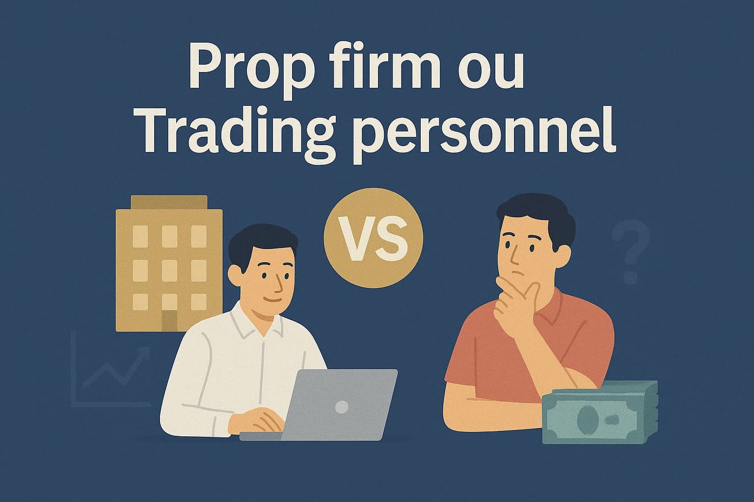 Image de couverture : Prop Firm vs Trading Personnel : Guide Complet 2025